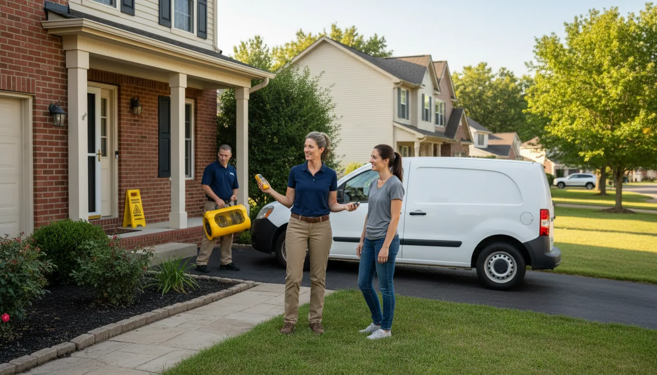 Residential water damage restoration in Coffey, MO